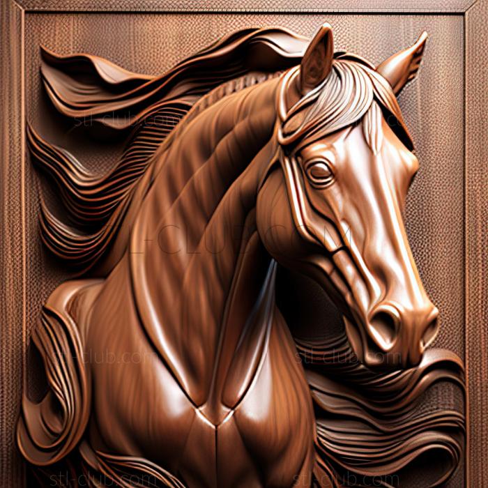 3D model st Aniline horse famous animal (STL)